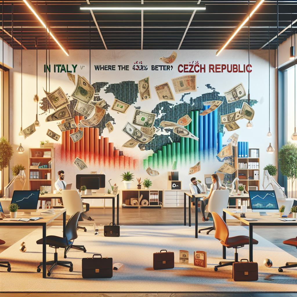 Průměrný plat v Itálii vs Česko: Kde se žije lépe? 1 Průměrný plat v Itálii vs Česko: Kde se žije lépe?