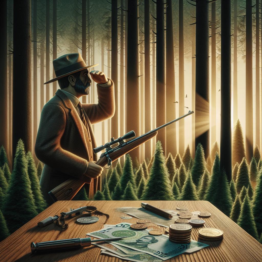 Myslivec plat v českých lesích