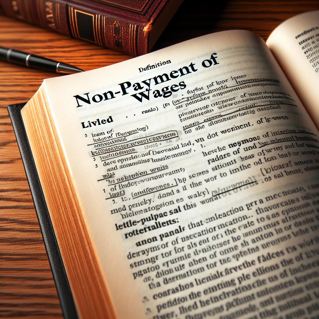 Nevyplacení mzdy: ⁣Právní definice