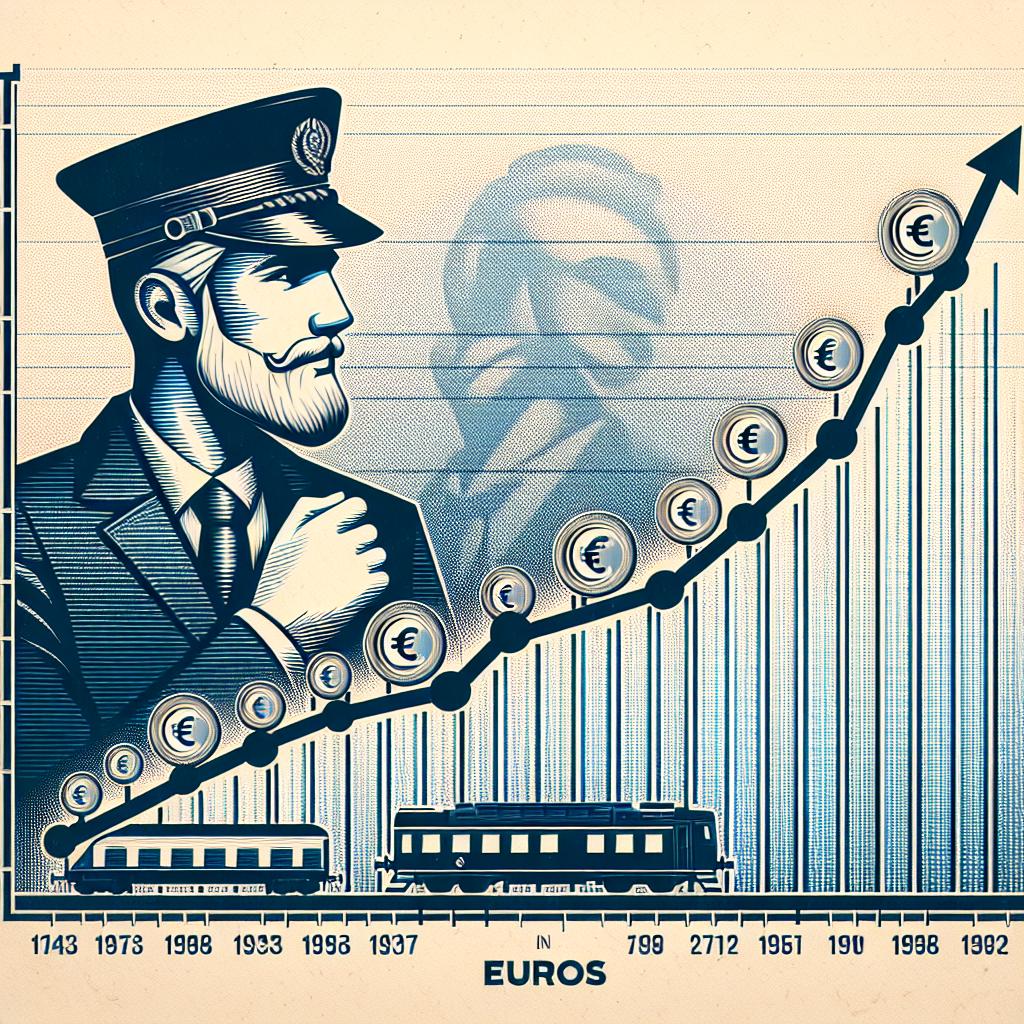 Arriva průvodčí plat a jeho vývoj